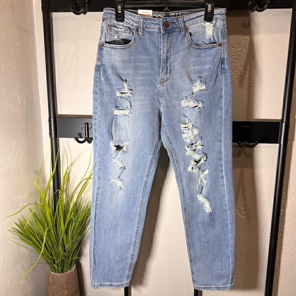 Gogo high waist jeans curvy mom distressed size 5